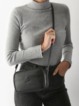 Cross Body Tas City Court Leder Lacoste Zwart city court NF4506IE-vue-porte